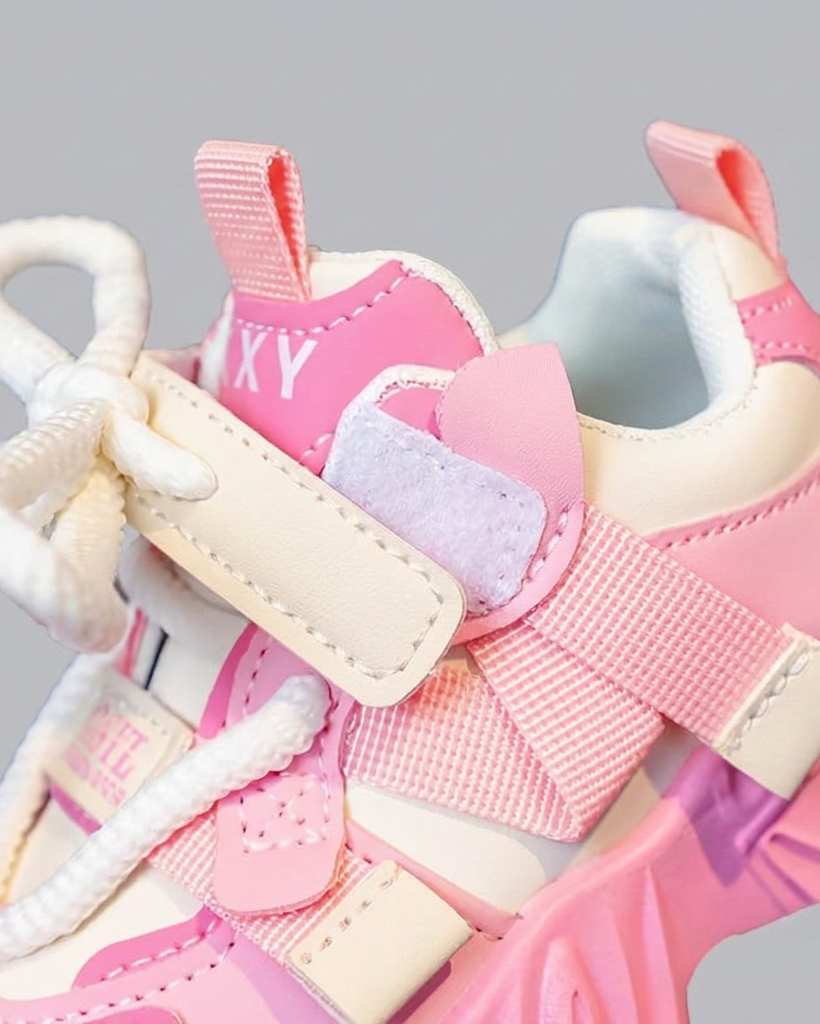 Zapato rosa con diseño deportivo moderno para niñas en España
