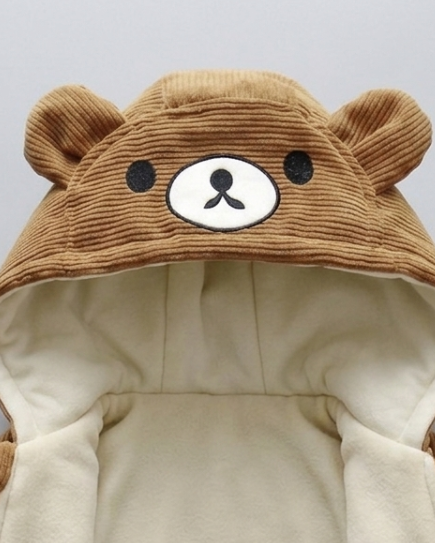 Chaqueta Bebé Invierno Acolchada  Capucha Osito