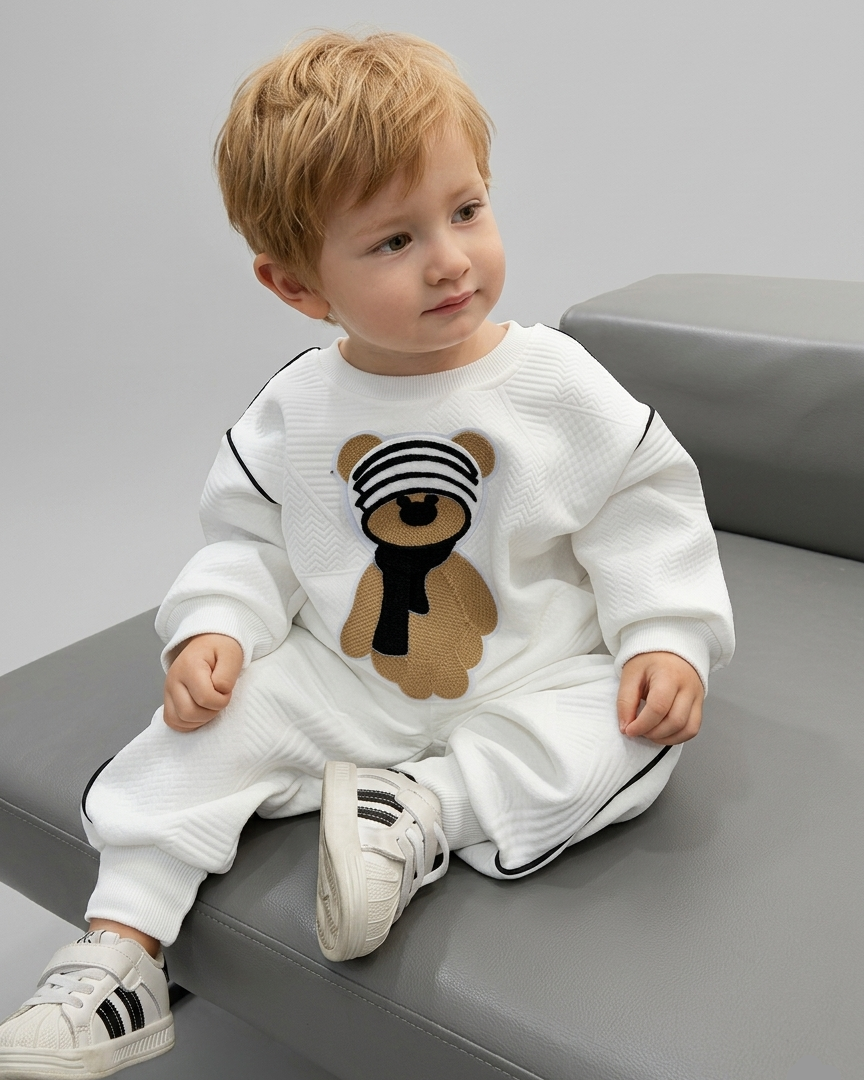 Conjunto bebé 2 piezas con estampado de osito ropa bebé invierno niño y niña en España