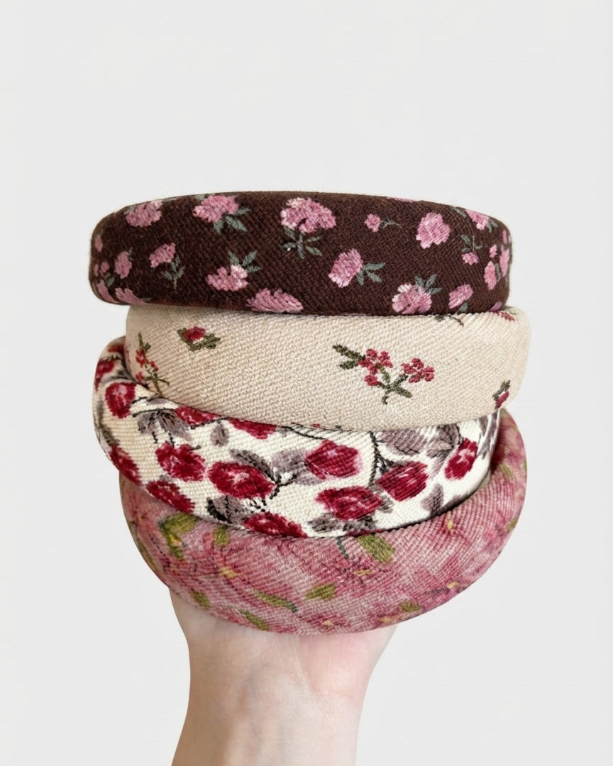 Diademas para niñas con estampados florales elegantes