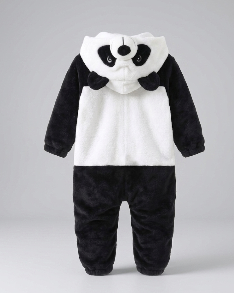Mono de invierno bebé niño con capucha de animal – pijama infantil de felpa suave en España