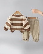 Conjunto infantil 3 piezas bebé y niño: suéter de punto, camiseta de algodón y pantalón cómodo  ropa bebé y ropa infantil invierno en España