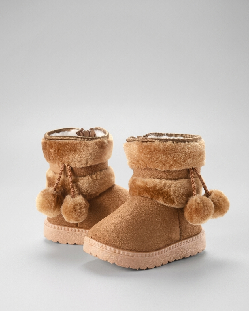 Bota cálida forrada de piel para el invierno en España