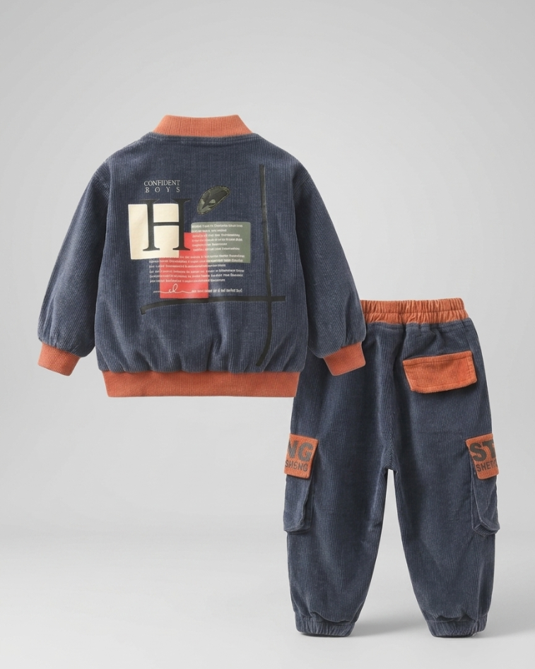 Conjunto de Terciopelo para Niño: Chaqueta, Camiseta y Pantalón en España
