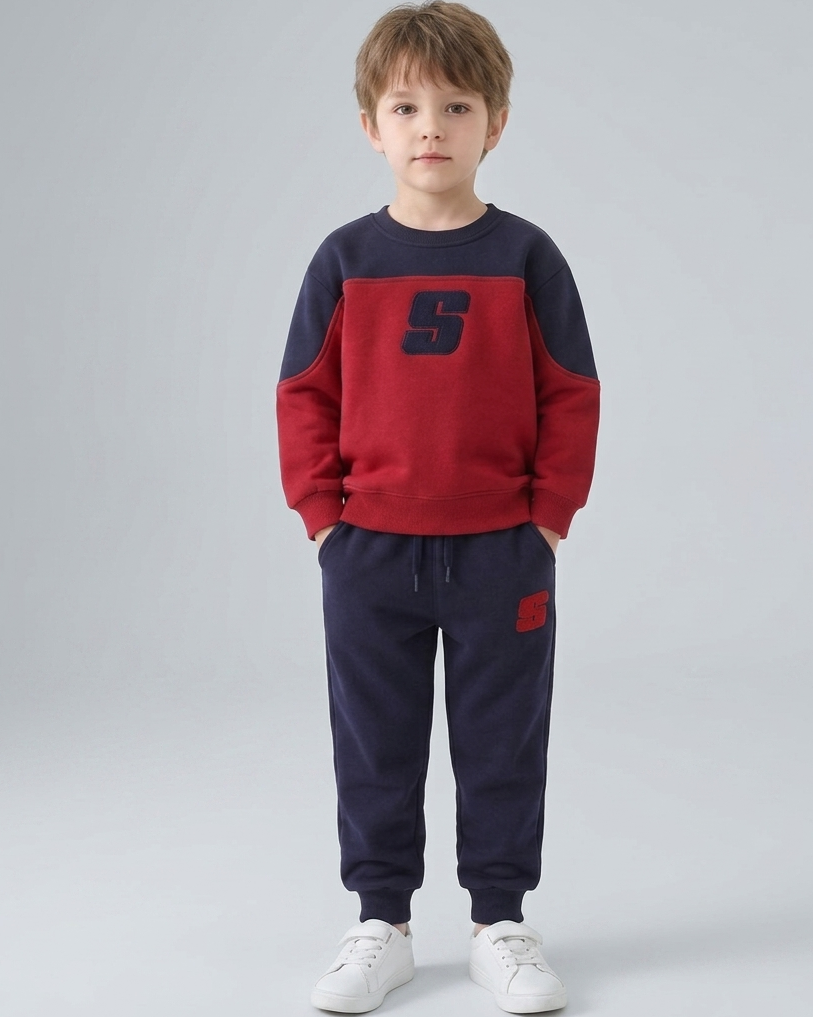 Conjunto niño 2 piezas sudadera y pantalón deportivo chándal infantil cómodo talla 1-8 en España