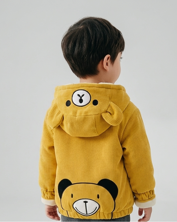 Chaqueta bebé invierno y ropa bebé invierno chaqueta niña invierno acolchada con capucha de osito , en España