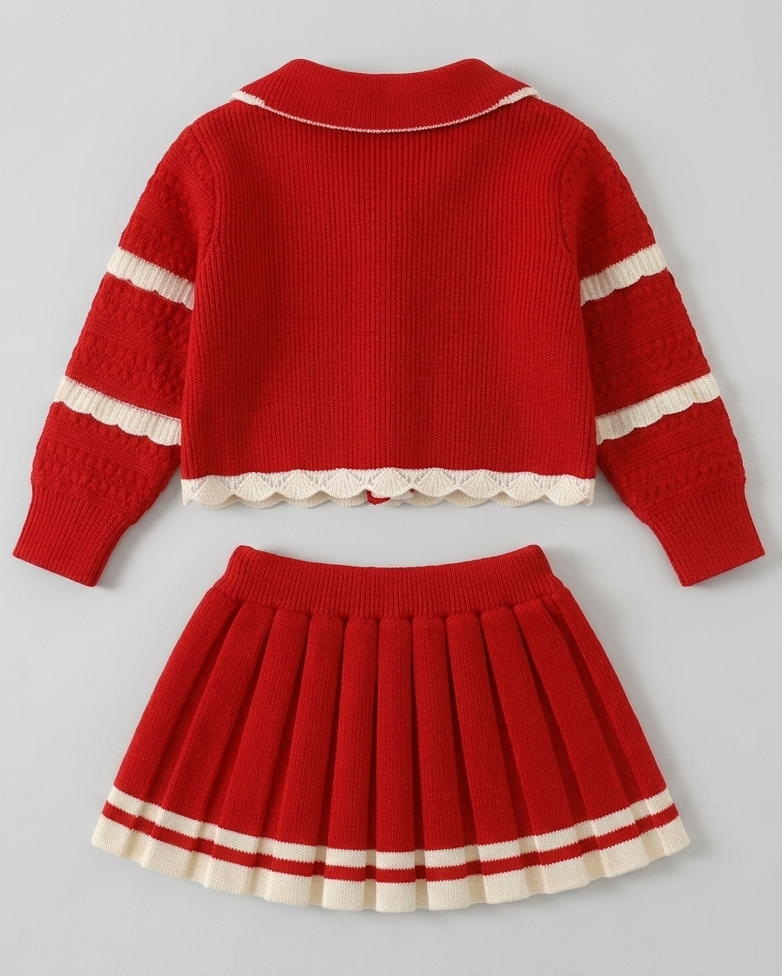 Vestido niña invierno elegante falda plisada manga larga ropa infantil,destacada para looks elegantes y sencillos en España