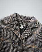 Abrigo de invierno infantil clásico elegante para niño y niña detalle diseño