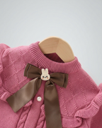 Vestido niña invierno tejido conjunto 2 piezas (top y falda plisada) niña de dos piezas Ideal para primavera y para clima otoñal en España