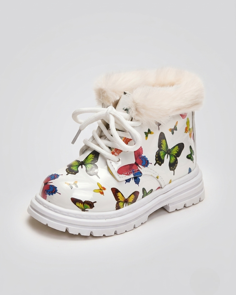 Botas Peluche Niña Invierno Cálido
