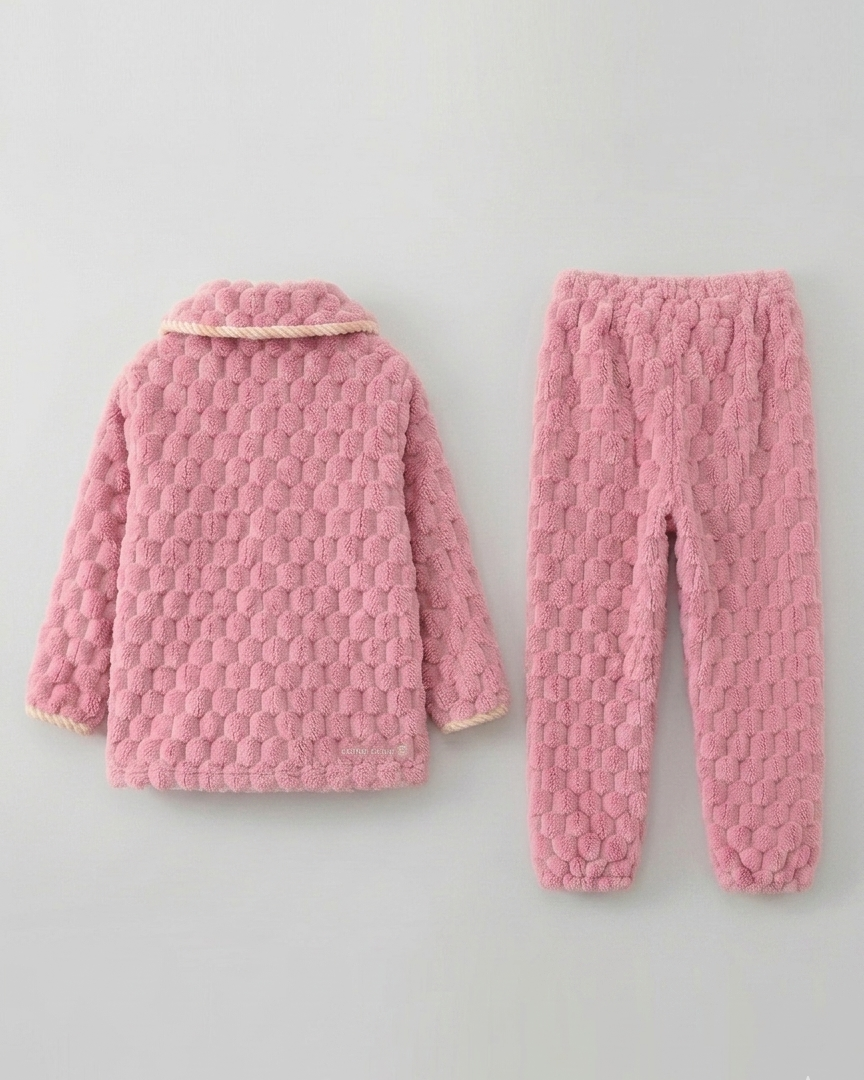 Pijamas de invierno para niños 2 piezas de felpa cálida conjunto pijama infantil invierno en España