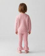 Conjunto niña invierno punto 2 piezas suéter y pantalón con volantes en España