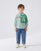 Conjunto niño verano camisa manga corta y pantalón vaquero infantil en España