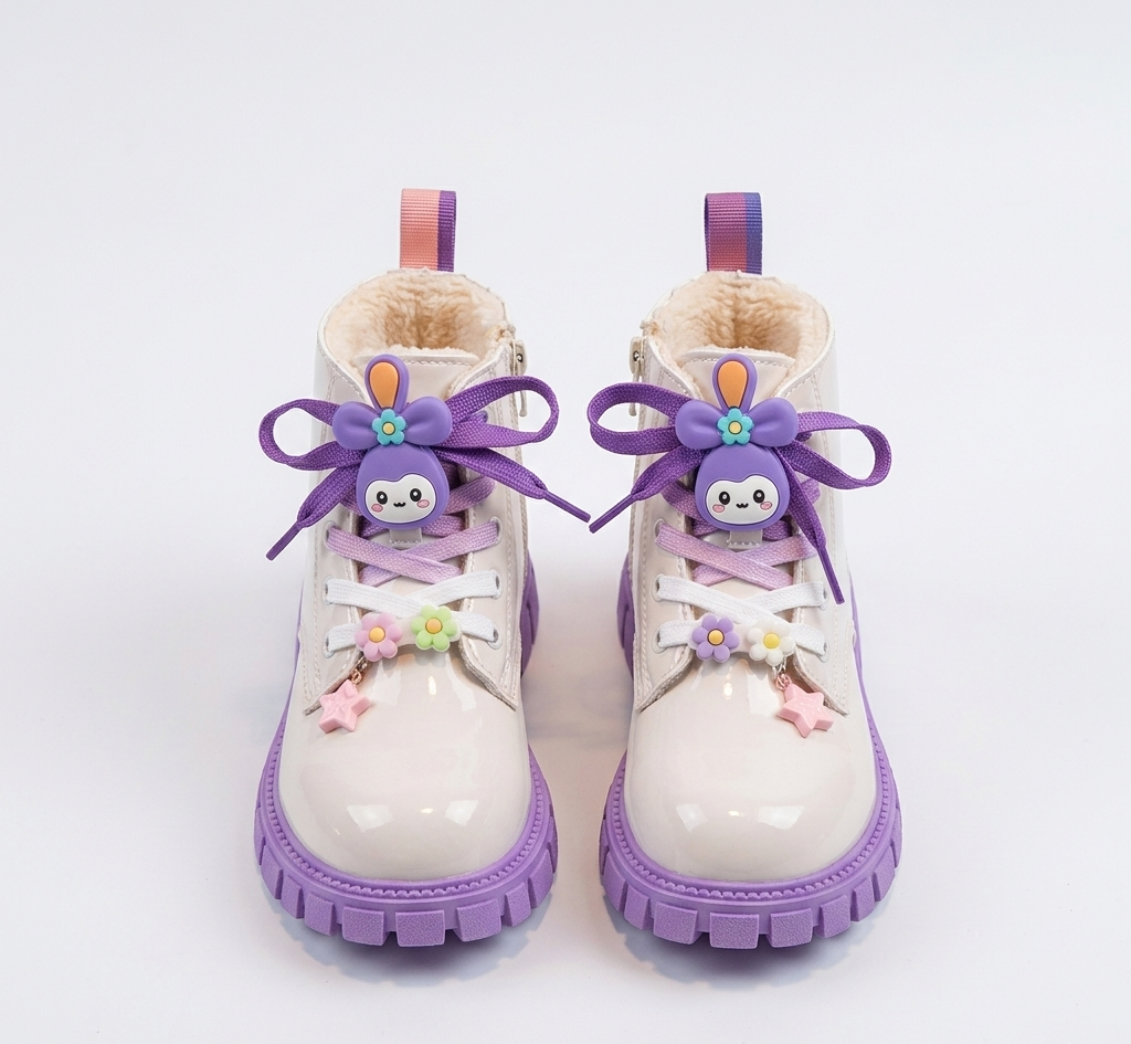 Bota de invierno para niña con diseño moderno y brillante en España