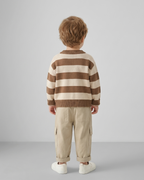 Conjunto bebé niño 3 piezas ropa infantil a rayas con pantalón cargo en España
