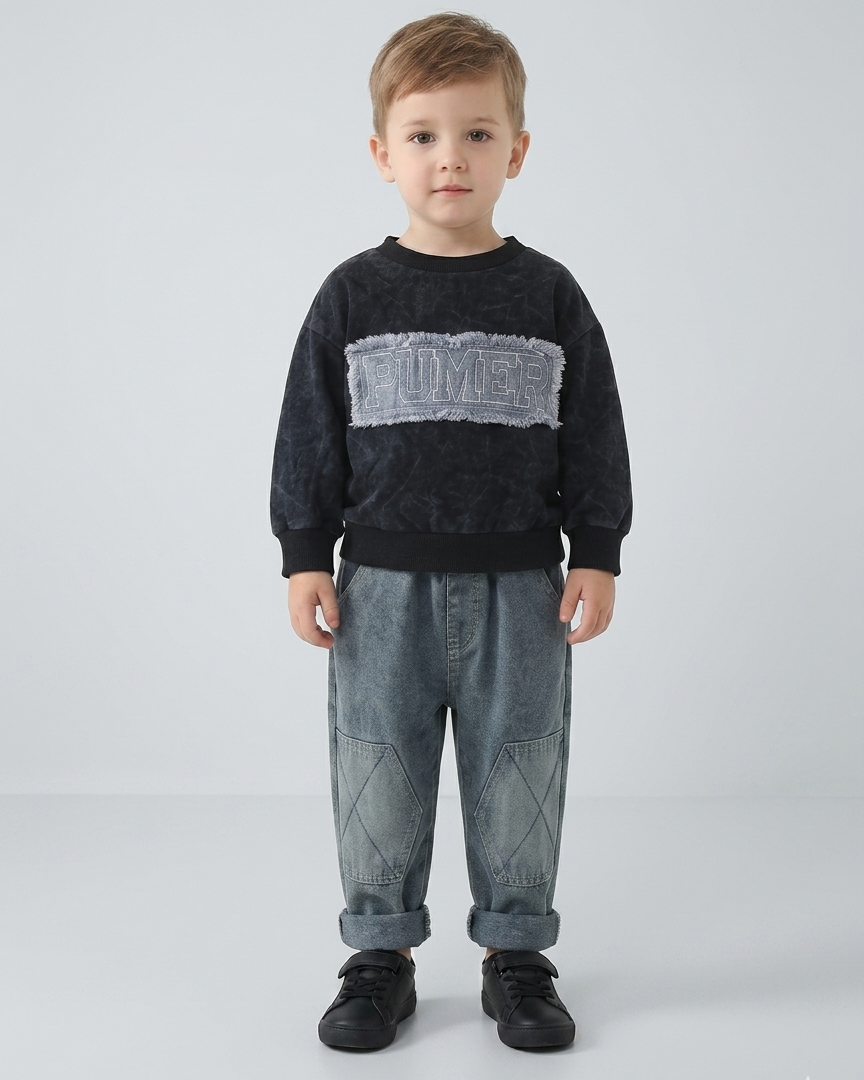 Conjunto niño ropa infantil 2 piezas sudadera algodón y pantalón moderno en España