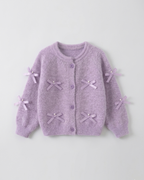Conjunto niña invierno 2 piezas cárdigan lana suave y pantalón vaquero acampanado en España