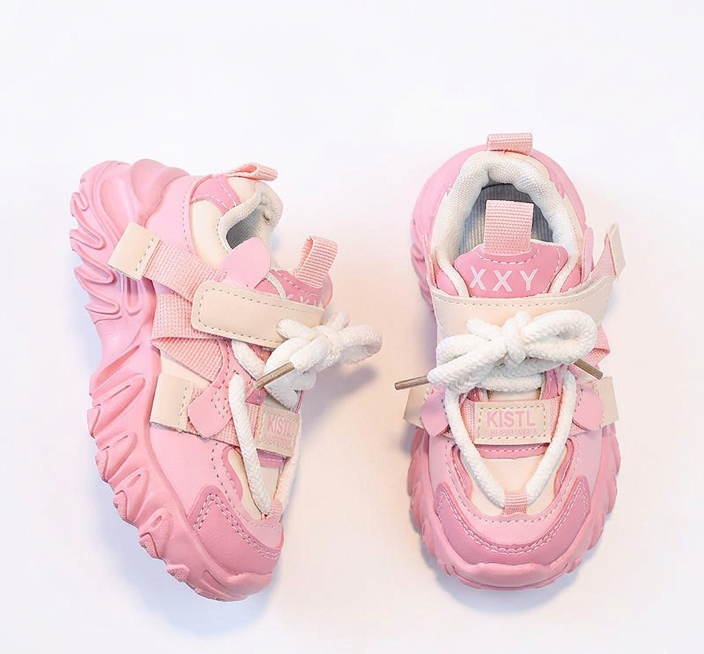 Zapato rosa con diseño deportivo moderno para niñas en España