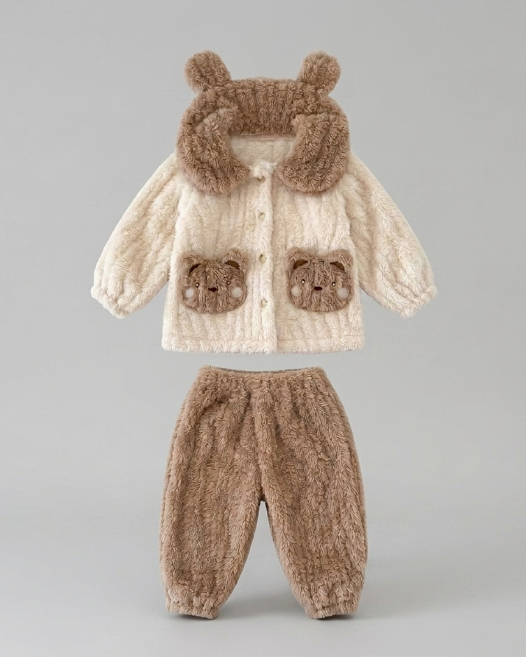 Conjunto niña y  nino de terciopelo 2 piezas invierno , Perfecto para moverse  en España