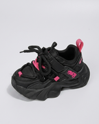 Zapatillas Negras Rosa Niña Deportivas