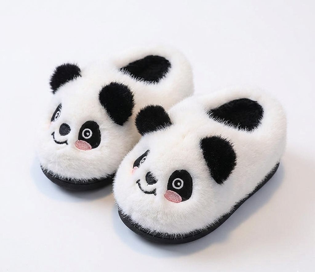 Pantuflas de invierno cálidas con diseño de panda en España