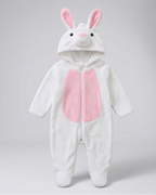 Mono de invierno bebé niño con capucha de animal – pijama infantil de felpa suave en España