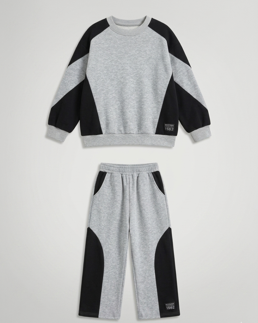Conjunto niña deportivo 2 piezas: sudadera y pantalón estilo urbano streetwear | ropa niño cómoda en España