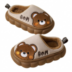 Pantuflas de invierno cálidas con diseño de caricatura en España
