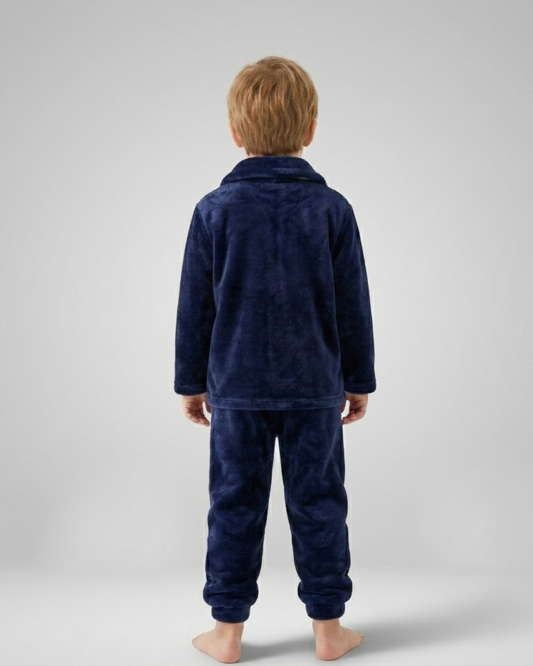Pijamas de invierno para niños 2 piezas de felpa cálida conjunto pijama infantil invierno en España