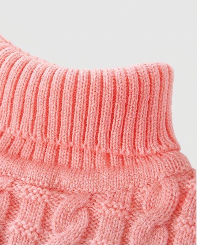 Suéter niño cuello alto de punto con oso, ropa infantil invierno Ideal para clima otoñal y  en España