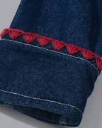 Conjunto Niña Denim Lazo 2 Piezas Moda Infantil