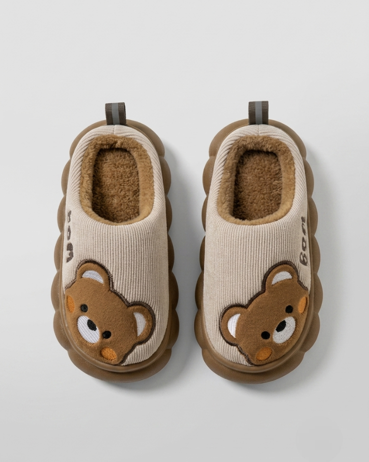 Pantuflas Infantil Invierno Caricatura