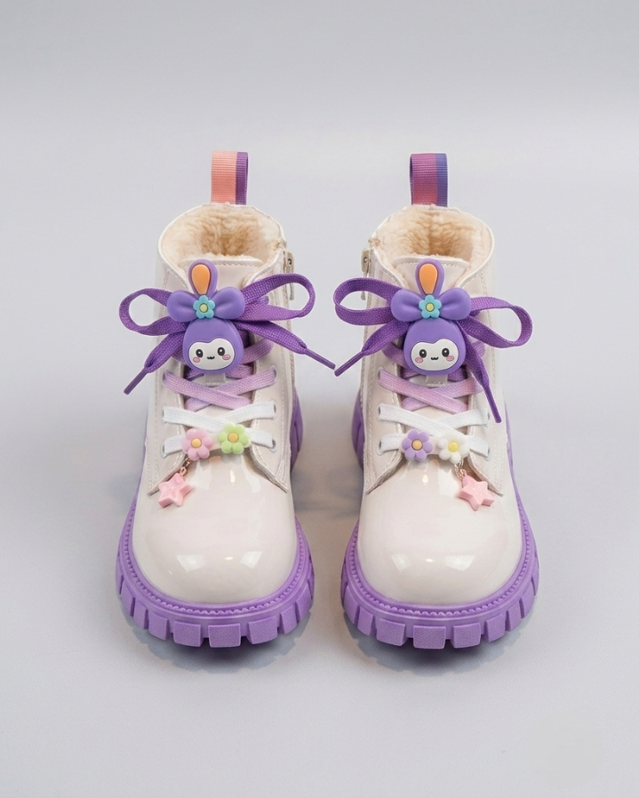 Bota de invierno para niña con diseño moderno y brillante en España