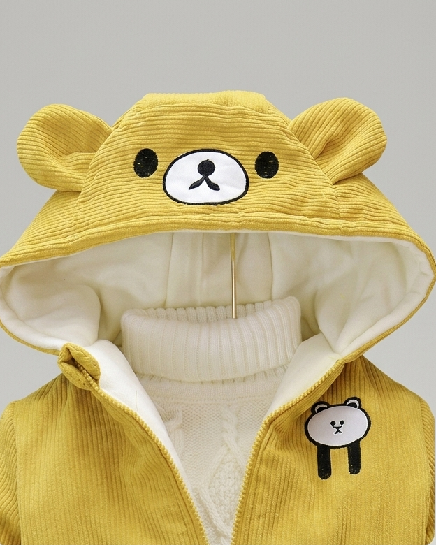Chaqueta bebé invierno y ropa bebé invierno chaqueta niña invierno acolchada con capucha de osito , en España