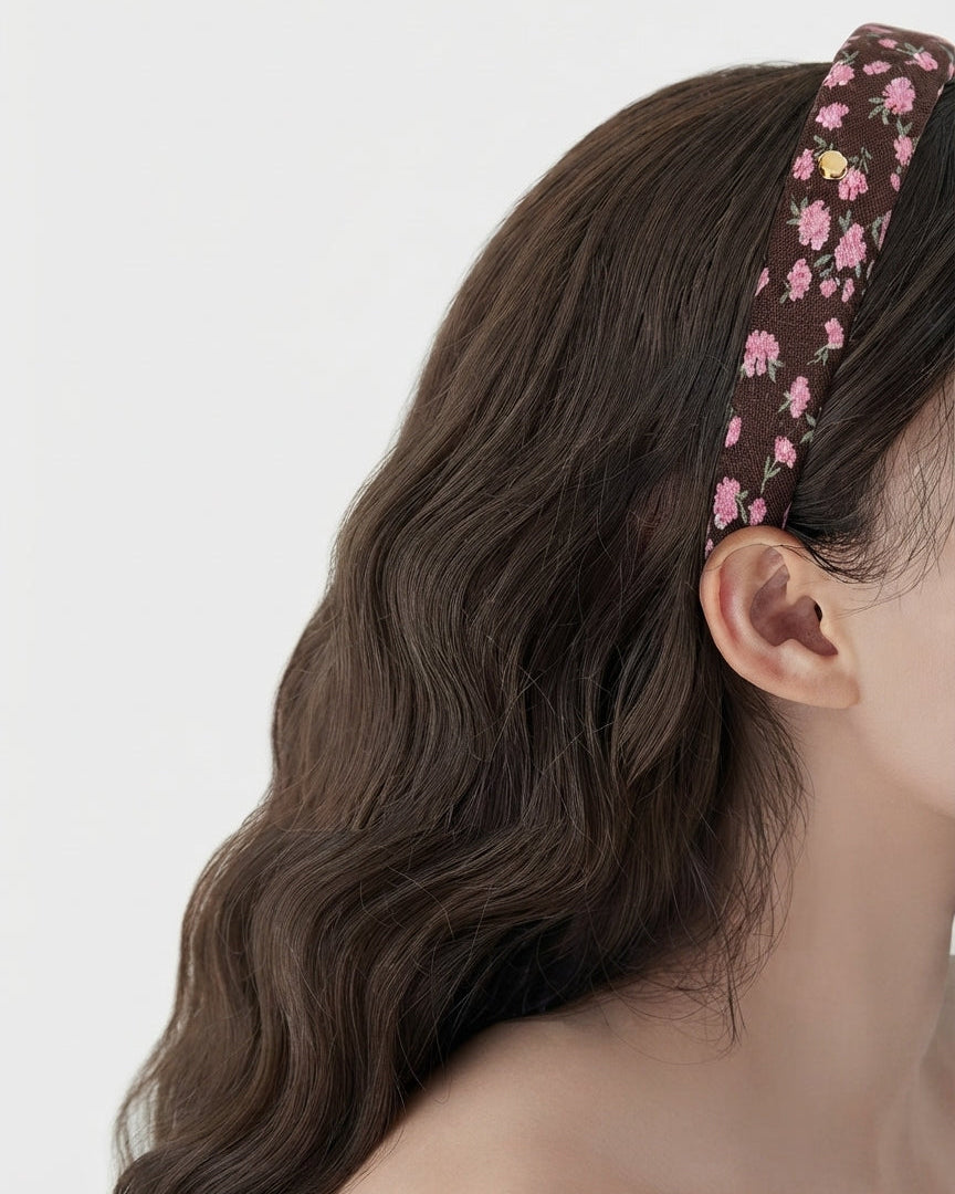 Diademas para niñas con estampados florales elegantes