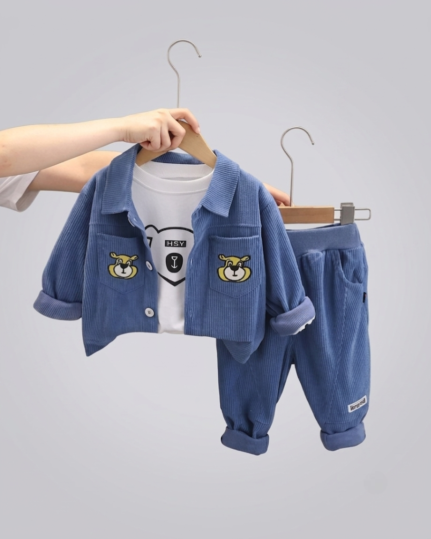 Conjunto  invierno terciopelo 2 piezas niño con chaqueta y pantalón en España