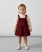 Conjunto niña invierno 2 piezas suéter con corazones en relieve y pantalón acanalado ropa niña en España