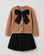 Conjunto niña 2 piezas con lazo grande elegante otoño invierno  es perfecto para ocasiones especiales, en España