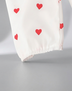 Conjunto niña 2 piezas falda de tul roja y camiseta con corazones – ropa niña elegante en España