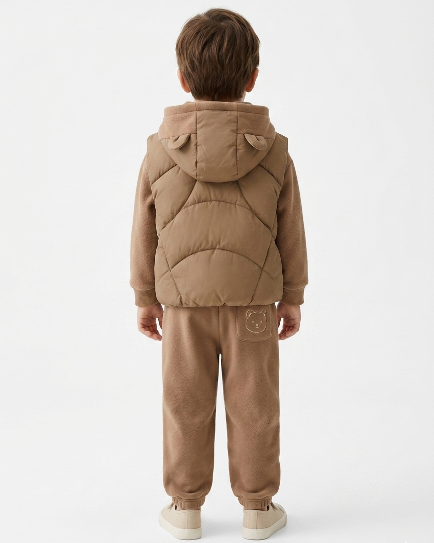Conjunto bebé invierno 3 piezas cálido con chaqueta y pantalón,Ideal para clima otoñal y principios de invierno  en España