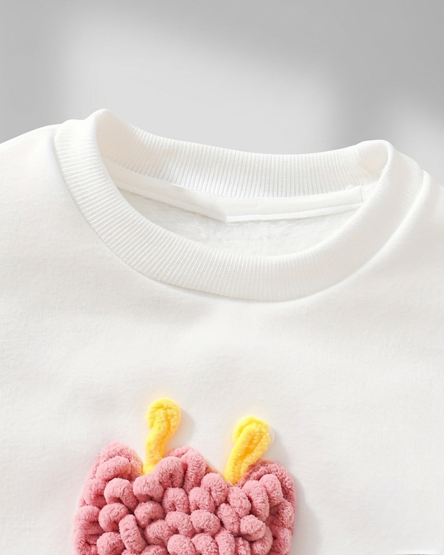 Conjunto niña 2 piezas con bordado de flores 3D otoño invierno,destacada para looks elegantes y sencillos en España