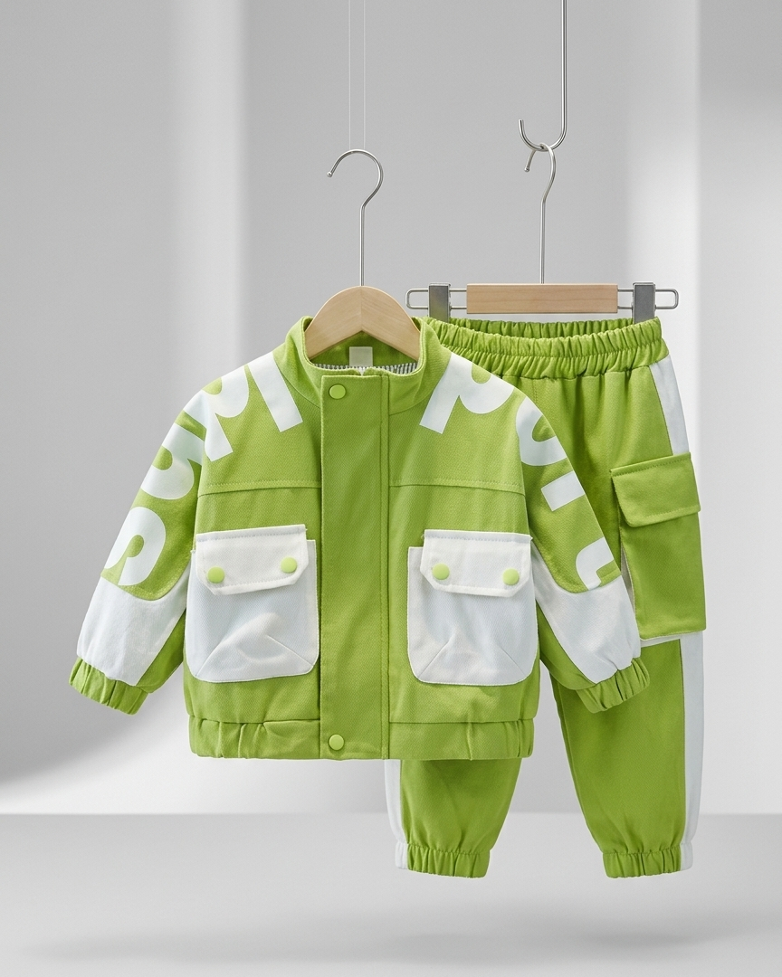 Conjunto deportivo niño chaqueta y pantalón ropa infantil cómoda Ideal para clima otoñal y principios de invierno en España