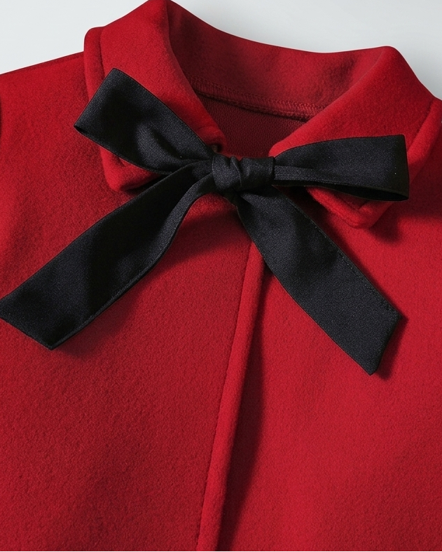 Conjunto niña 3 piezas ropa niña elegante vestido chaqueta y gorro rojo burdeos,Ideal para primavera  en España