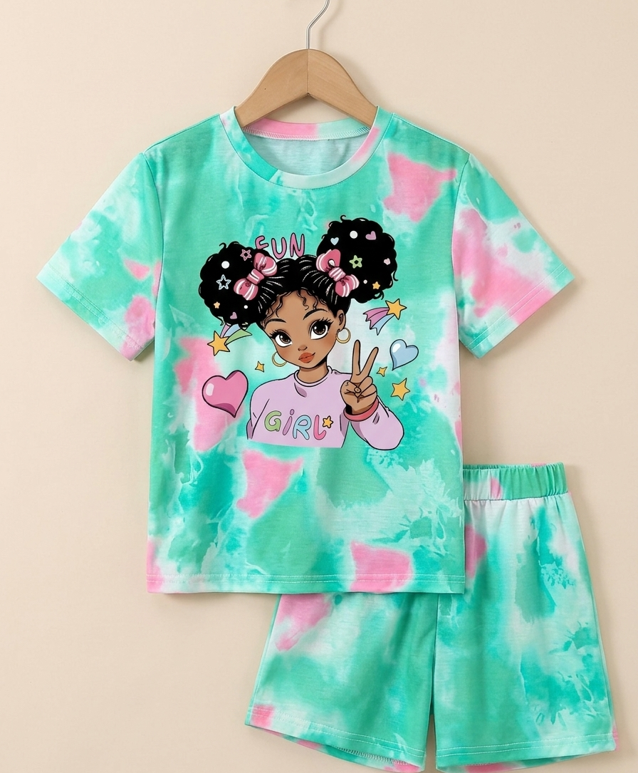 Conjunto Tie-Dye "Fun Girl"