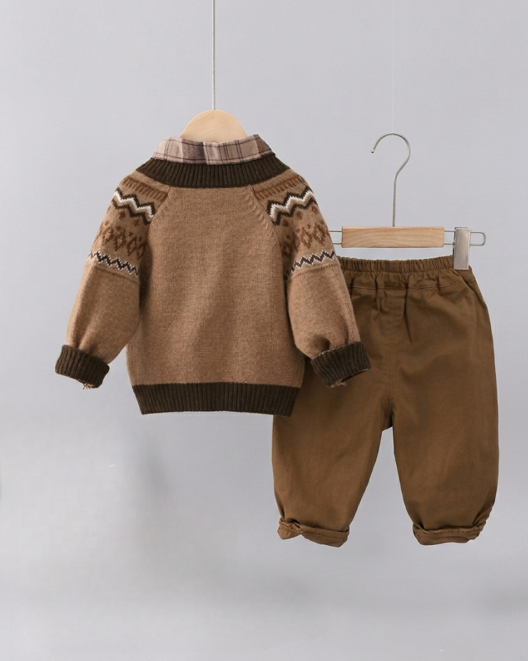 Conjunto de invierno elegante: calidez y estilo para los días fríos,Ideal para clima otoñal  en España