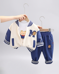Conjunto niño invierno 3 piezas estilo varsity
