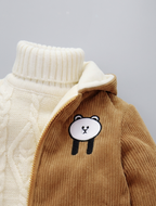 Chaqueta bebé invierno y ropa bebé invierno chaqueta niña invierno acolchada con capucha de osito , en España