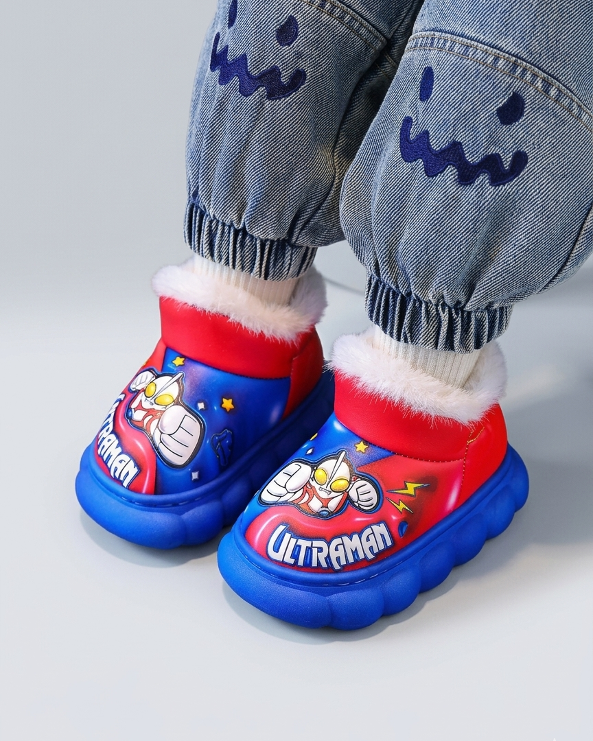 Bota de invierno “Ultraman” acolchada y cálida con diseño de dibujos animados en España