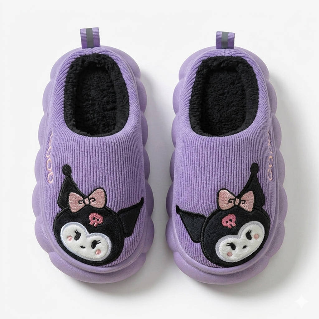 Pantuflas de invierno cálidas con diseño de caricatura en España