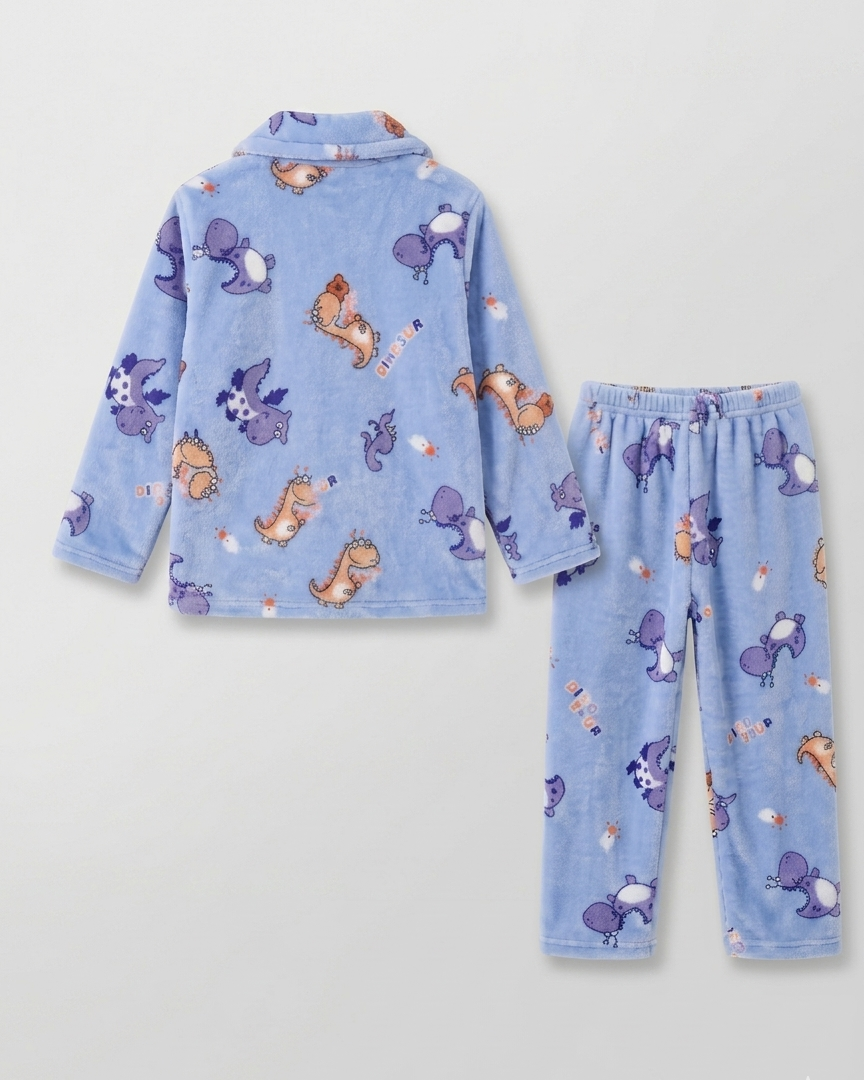 Pijamas de invierno para niños 2 piezas de felpa cálida conjunto pijama infantil invierno en España
